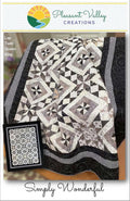 Simply Wonderful Quilt Pattern for 4 sizes, by Designer Diana Beaubien for Pleasant Valley Creations