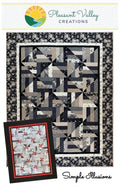 Simply Illusions Quilt Pattern for 5 sizes, by Designer Diana Beaubien for Pleasant Valley Creations