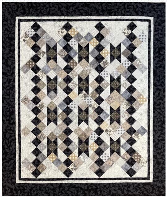 Simply Tranquil Quilt Pattern for 4 sizes, by Designer Diana Beaubien for Pleasant Valley Creations