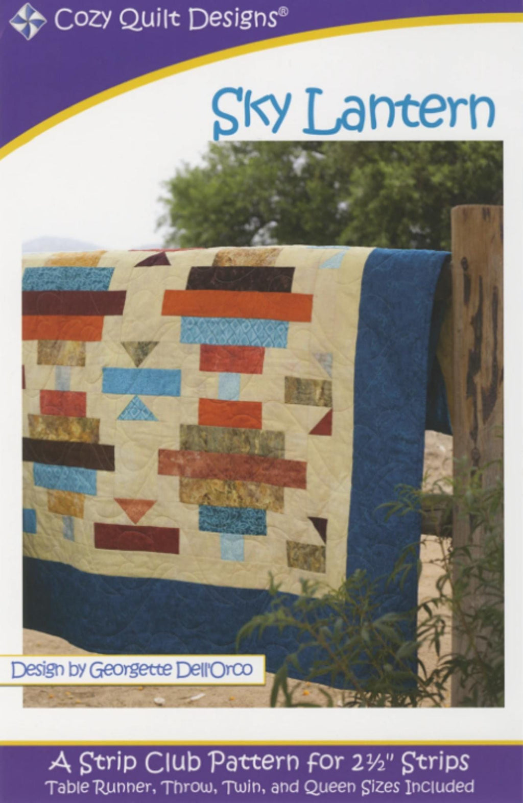 Sky Lantern Quilt Pattern -Cozy Strip Club for 2.5" strips