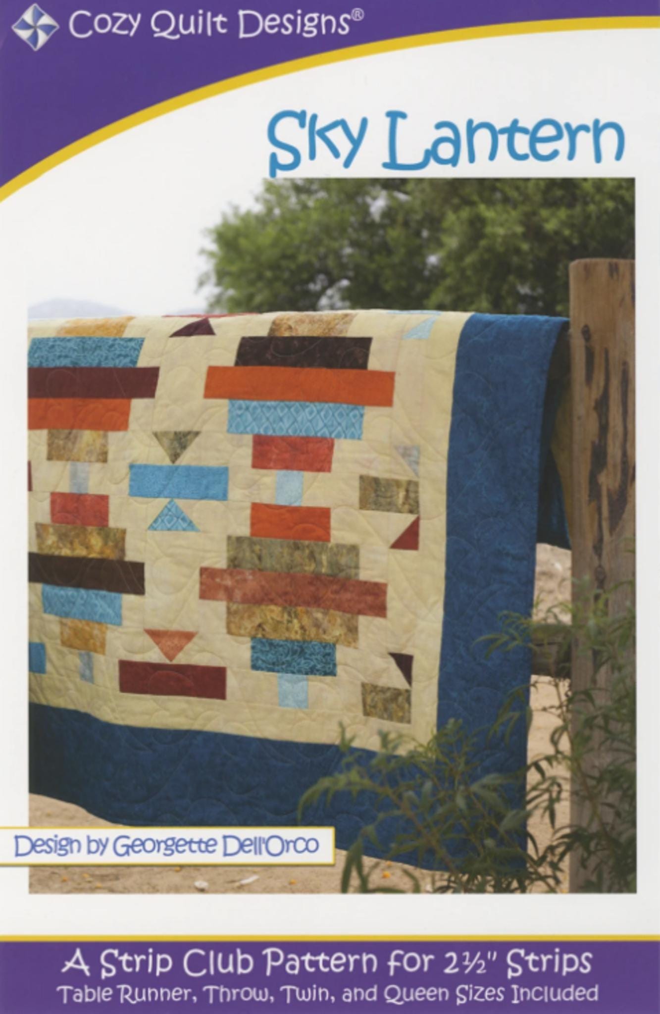 Sky Lantern Quilt Pattern -Cozy Strip Club for 2.5" strips