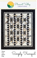 Simply Tranquil Quilt Pattern for 4 sizes, by Designer Diana Beaubien for Pleasant Valley Creations