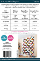 Scrap Mountains Quilt Pattern from Modernly Morgan - included 3 sizes