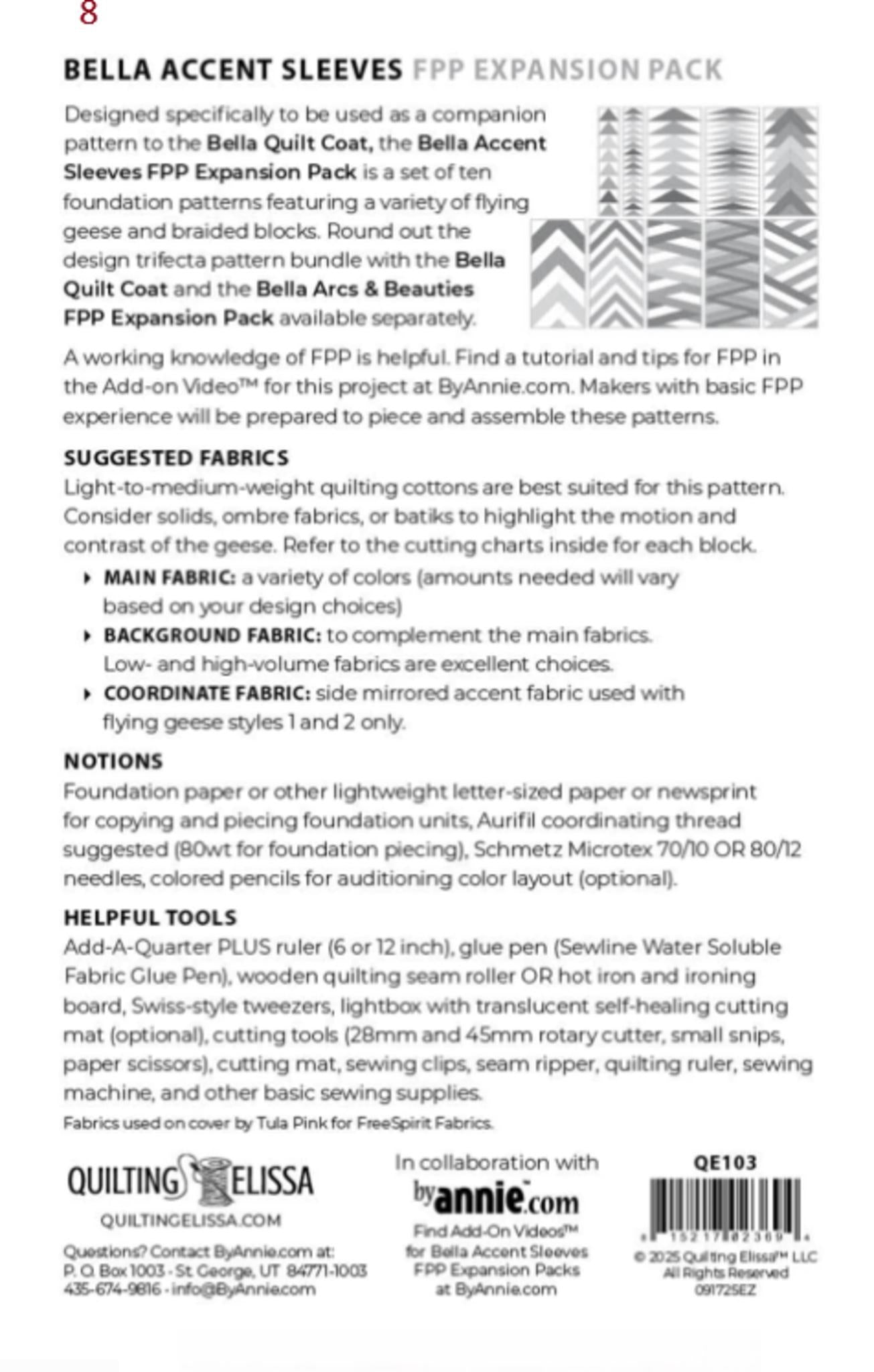 Bella Quilt Coat by Quilting Elissa; Also options for Customizing or Accent Sleeves, see description