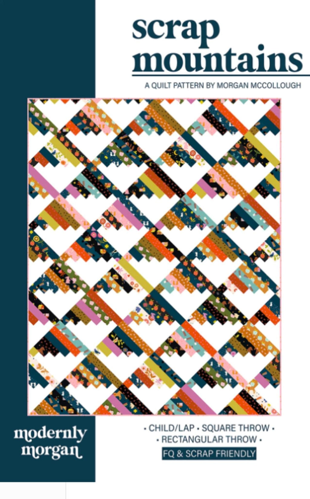 Scrap Mountains Quilt Pattern from Modernly Morgan - included 3 sizes