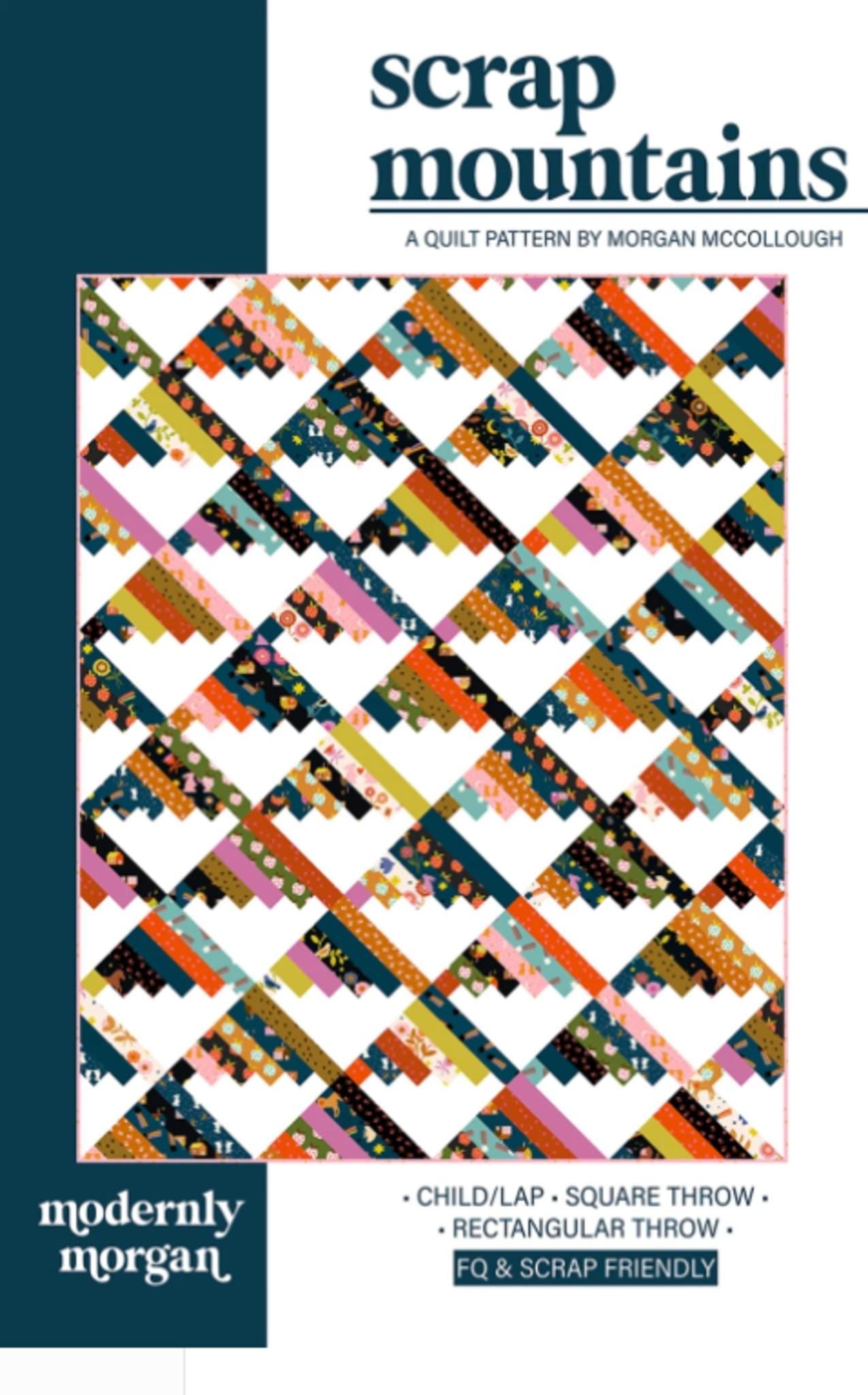 Scrap Mountains Quilt Pattern from Modernly Morgan - included 3 sizes