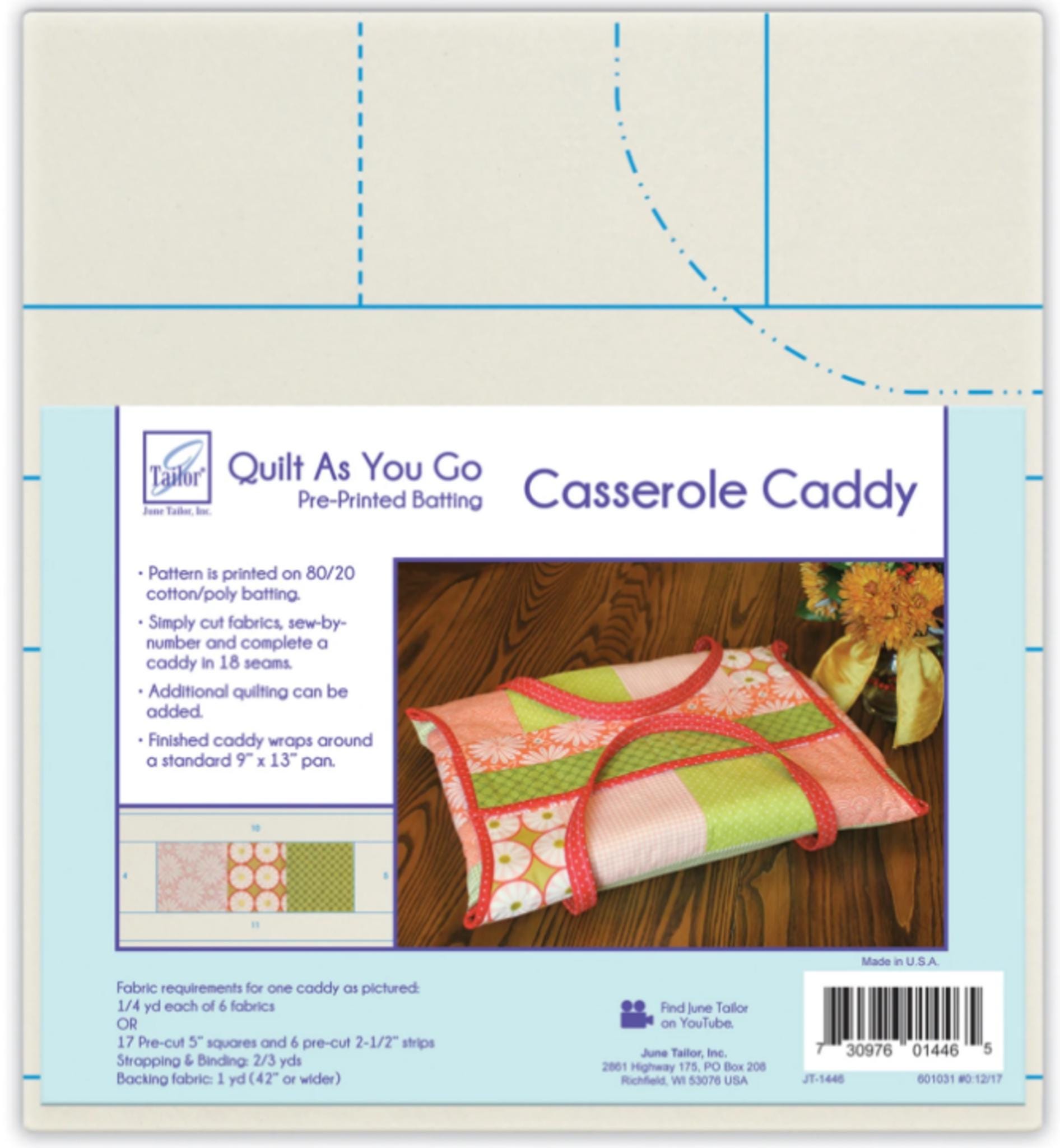 Quilt As You Go Casserole Caddy