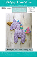 Due North Sleepy Unicorn - Crinkle Toy Kit