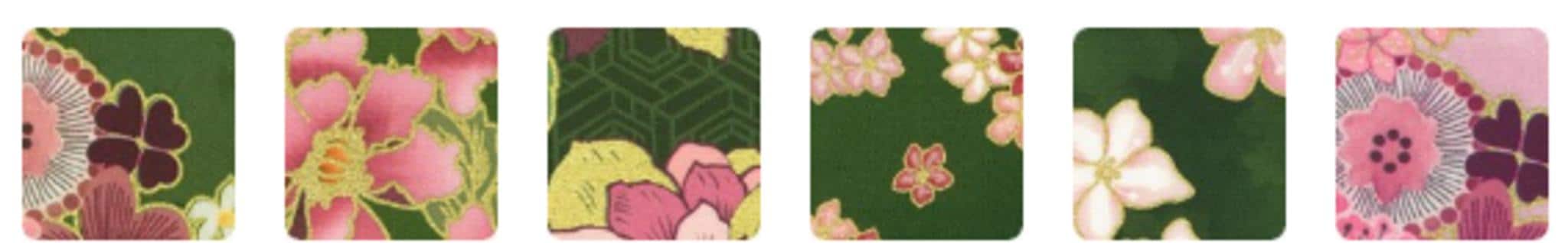 Robert Kaufman Imperial Collection - Graceful Cranes 10" squares 42 pieces