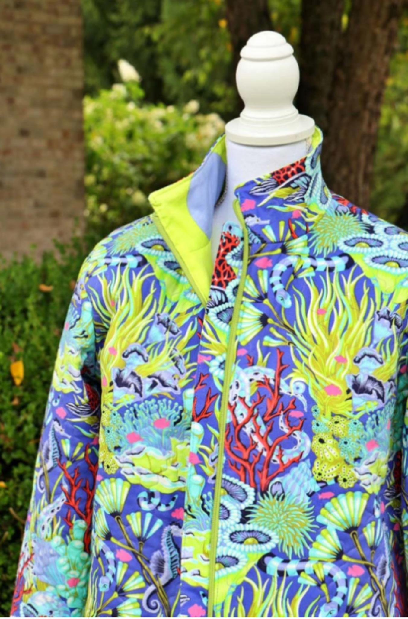 Bella Quilt Coat by Quilting Elissa; Also options for Customizing or Accent Sleeves, see description