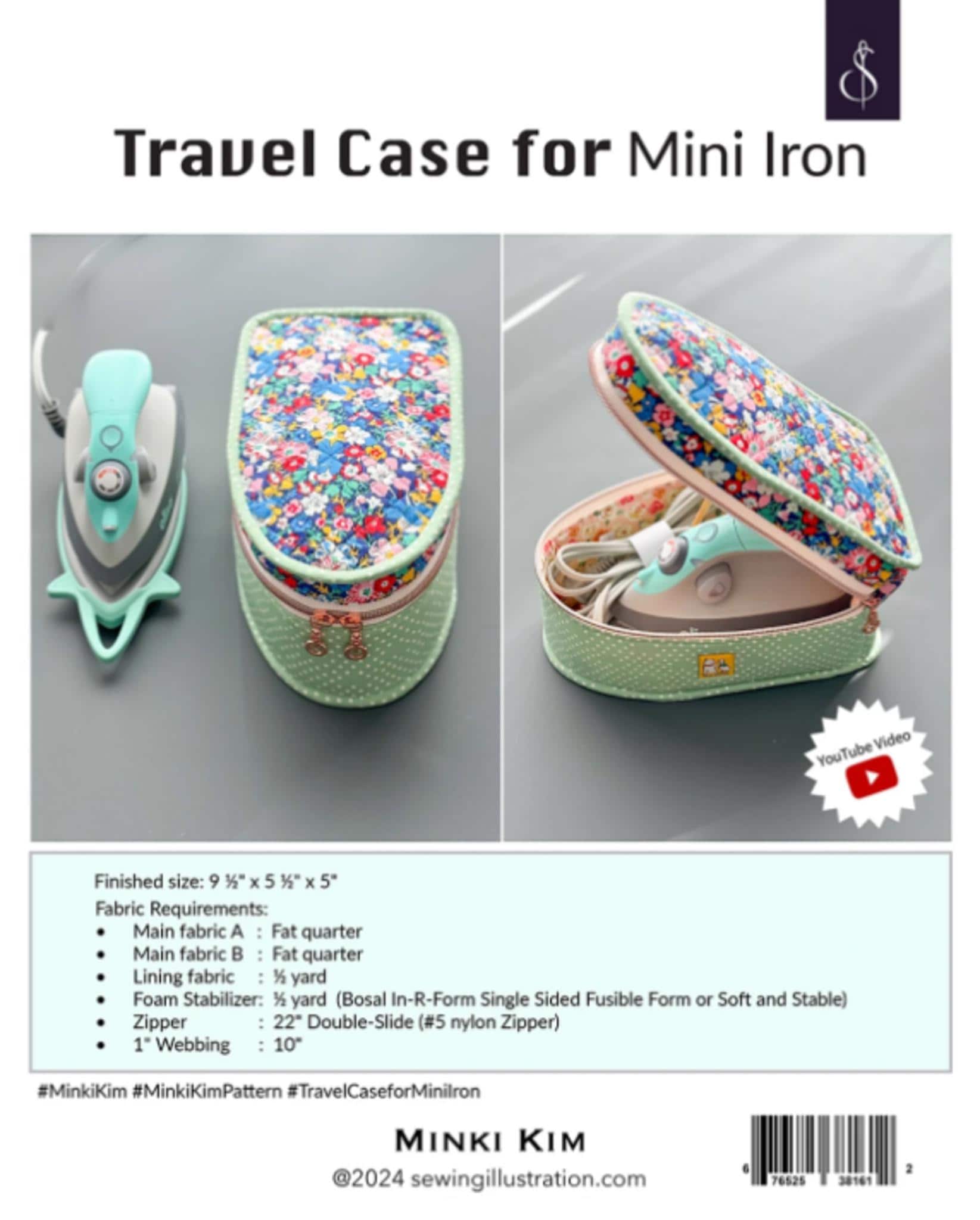 Travel Case for Mini Iron Pattern by Minki Kim