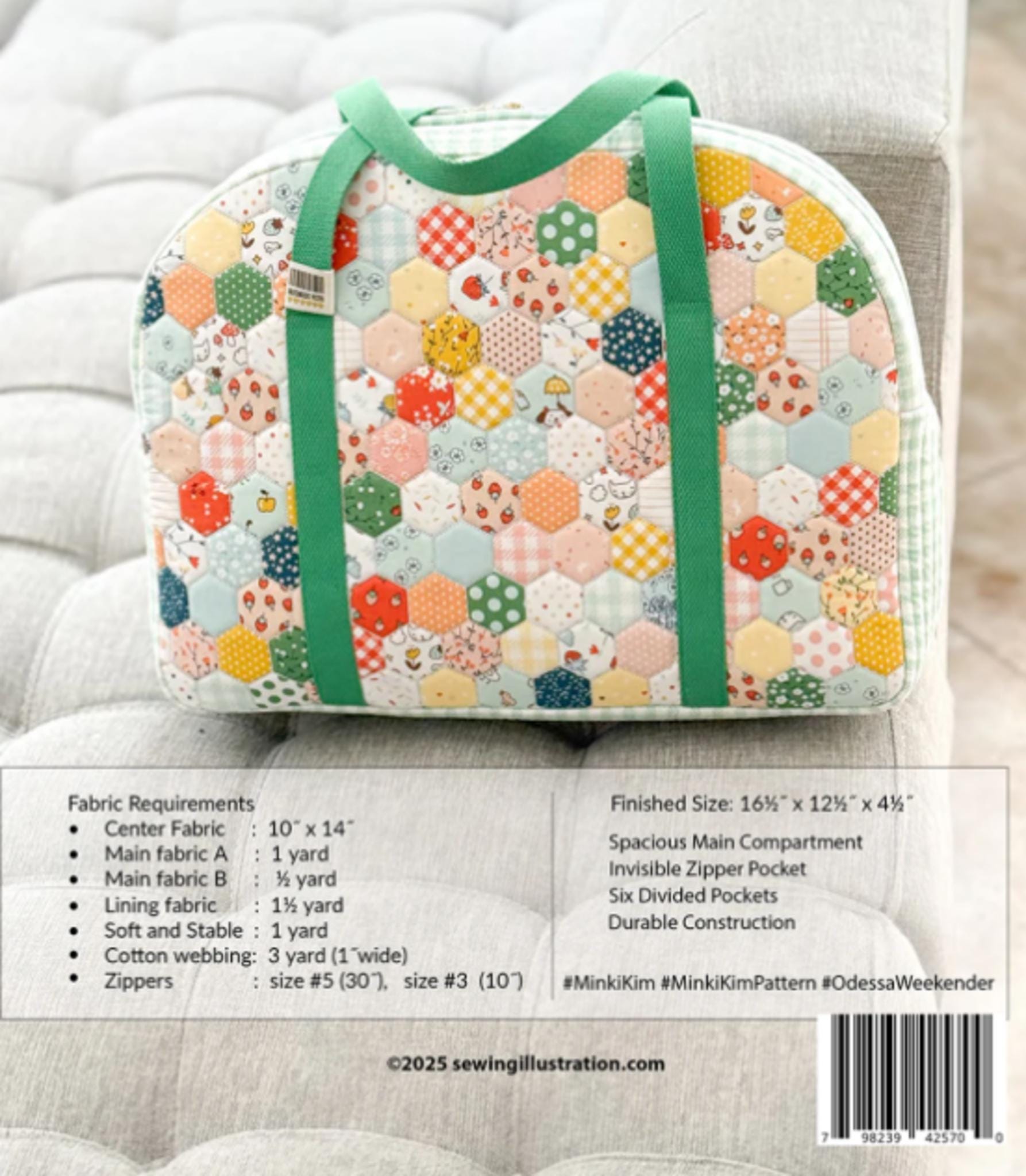 Odessa Weekender Pattern by Minki Kim