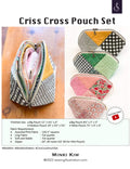 Criss Cross Pouch Set Pattern by Minki Kim