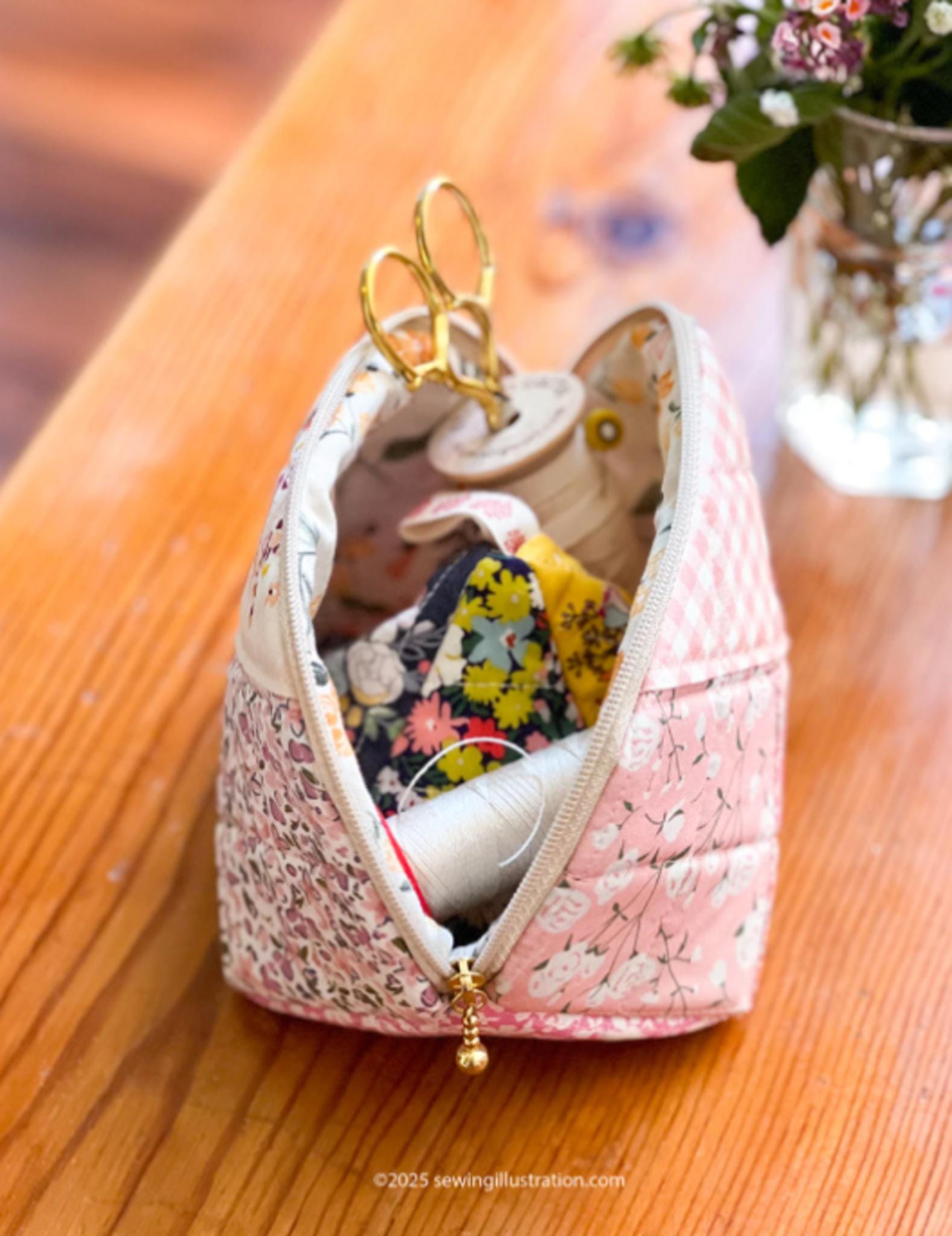 Criss Cross Pouch Set Pattern by Minki Kim