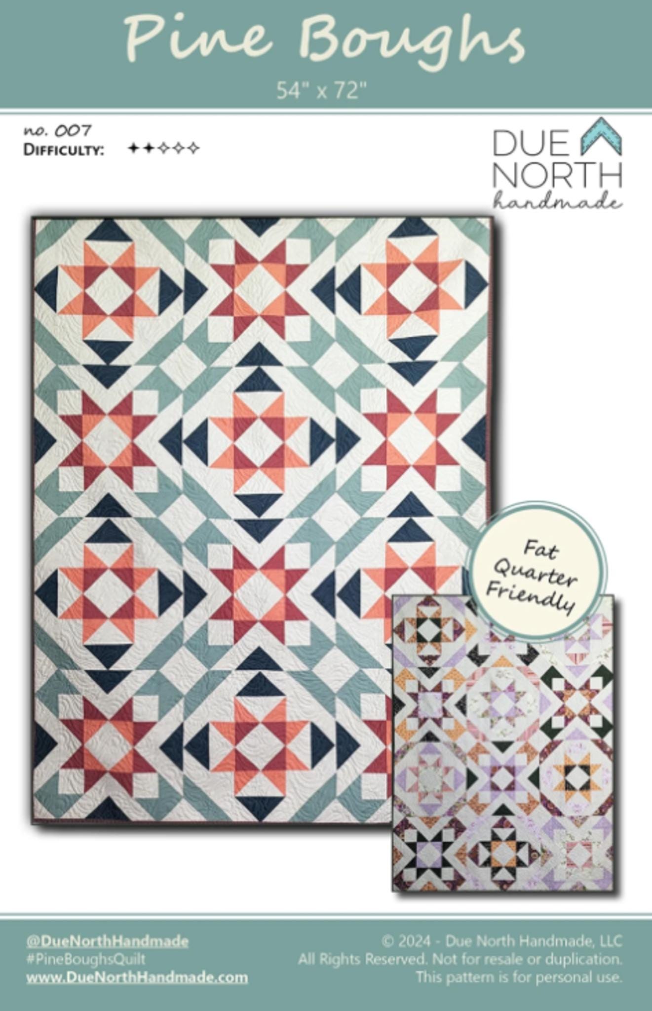 Pine Boughs Quilt Pattern from Due North Handmade