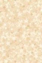 A light beige fabric with a subtle, repeating pattern of small, five-pointed stars.