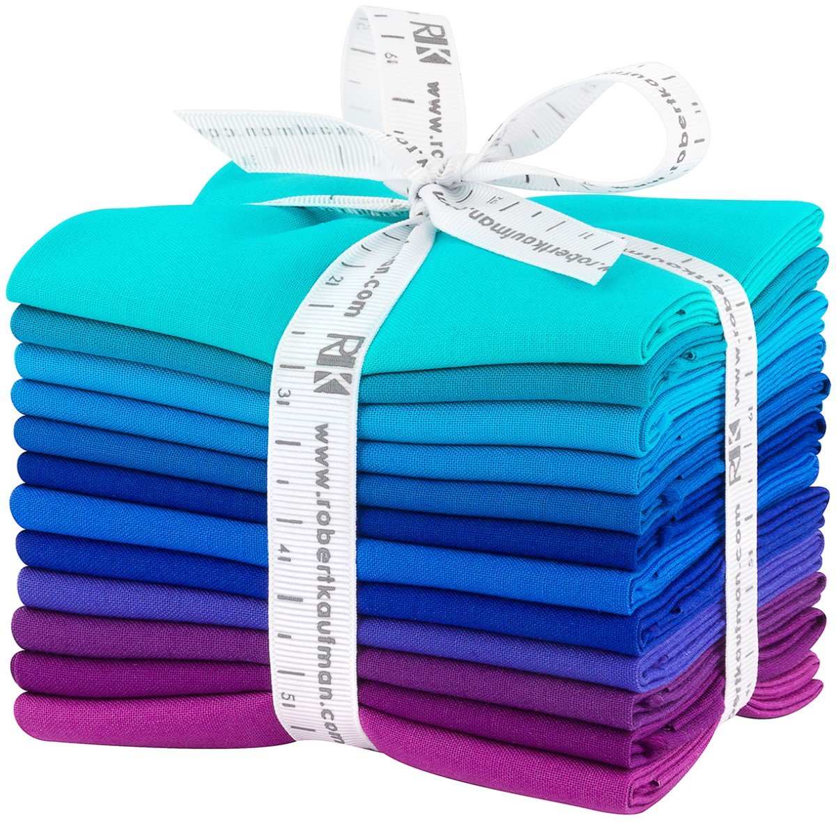 Kona Cotton Fat Quarter Bundle – Peacock Palette (12 pcs) - QuiltingJoyPDX