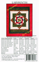 Labyrinth Quilt Pattern by Debbie Maddy - includes four sizes - QuiltingJoyPDX