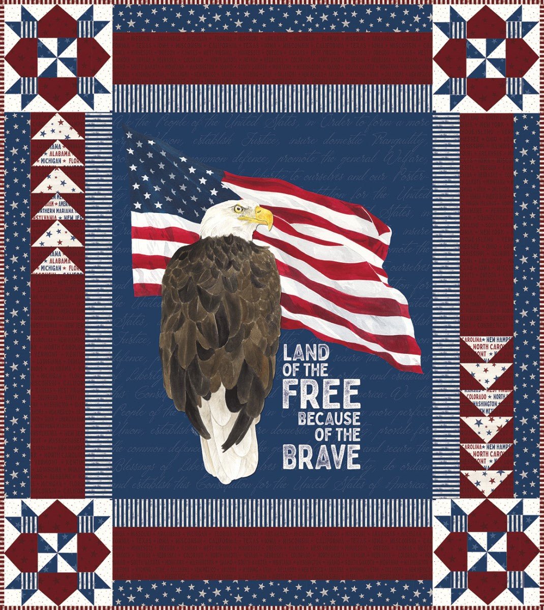 Land of the Free Panel Quilt Kit - coming February 2027 - QuiltingJoyPDX