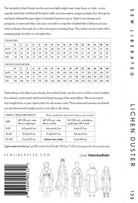 Lichen Duster Sewing Pattern – Sew Liberated | Sizes 0–30 - QuiltingJoyPDX