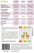 Little Llamas Quilt Pattern by Elizabeth Hartman - Three quilt sizes; fabric not included - QuiltingJoyPDX