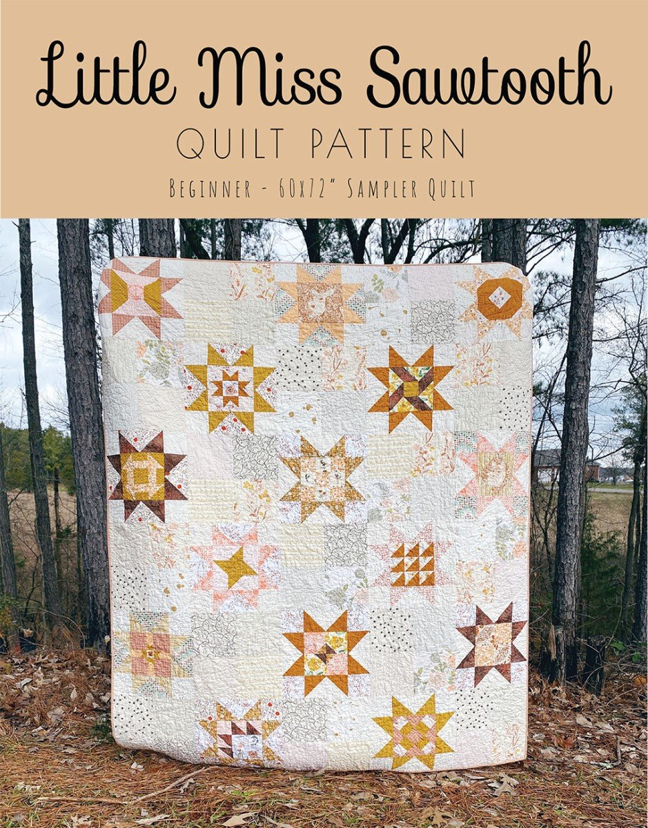 Little Miss Sawtooth Quilt Pattern designed by Melanie Traylor - QuiltingJoyPDX