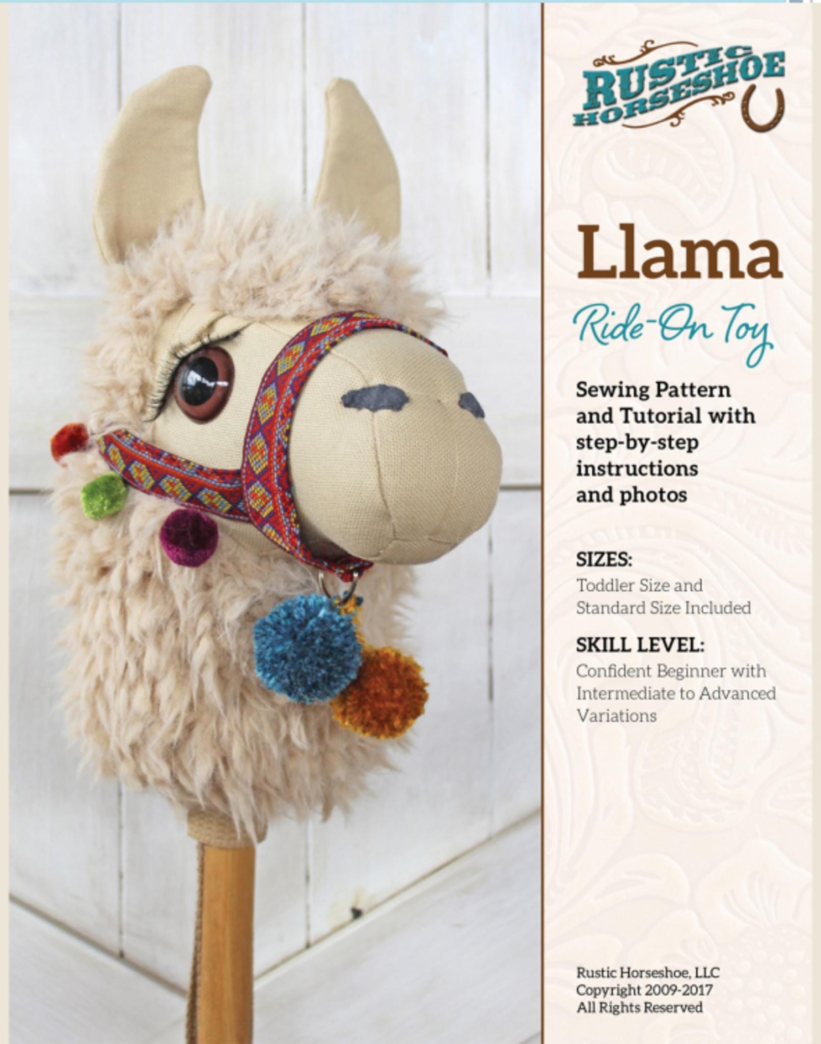Llama Ride on Toy Pattern from Rustic Horseshoe - QuiltingJoyPDX