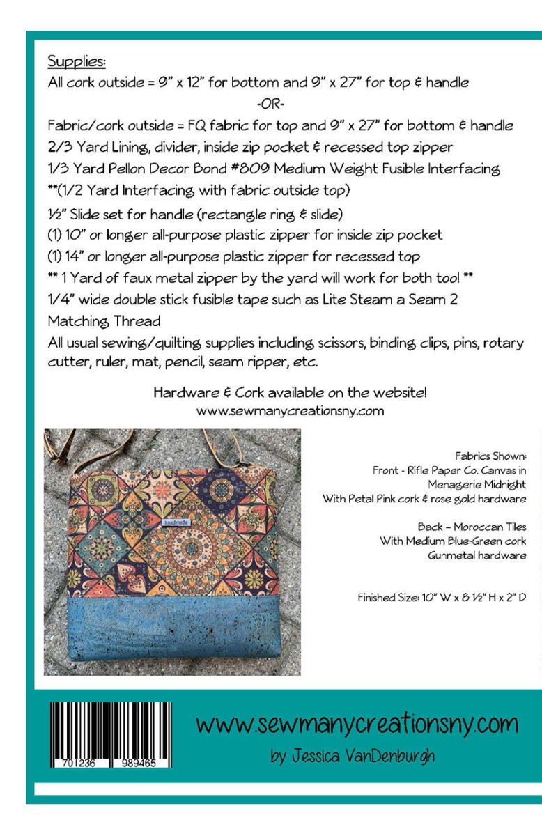 Lola Crossbody Pattern - QuiltingJoyPDX