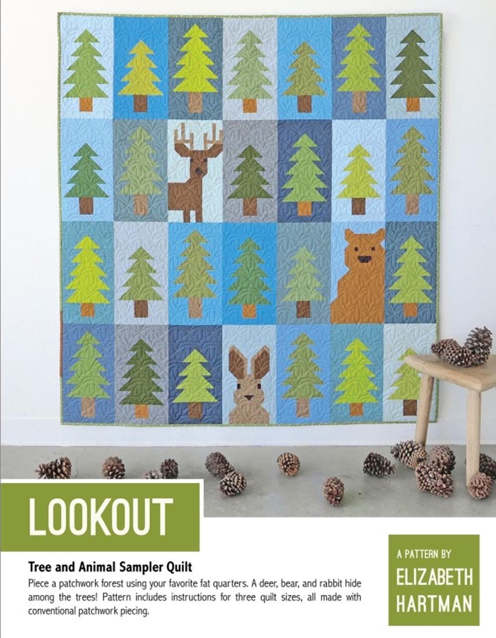 Lookout Tree & Animal Quilt Kit: Lap Size, Elizabeth Hartman Pattern - QuiltingJoyPDX