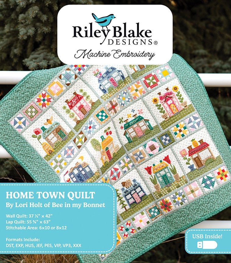 Machine Embroidery Home Town Quilt Projects - QuiltingJoyPDX