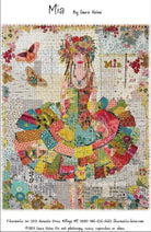 Mia Collage Quilt Patterns by Laura Heine -approximately finished size 28.5" x 36" - QuiltingJoyPDX