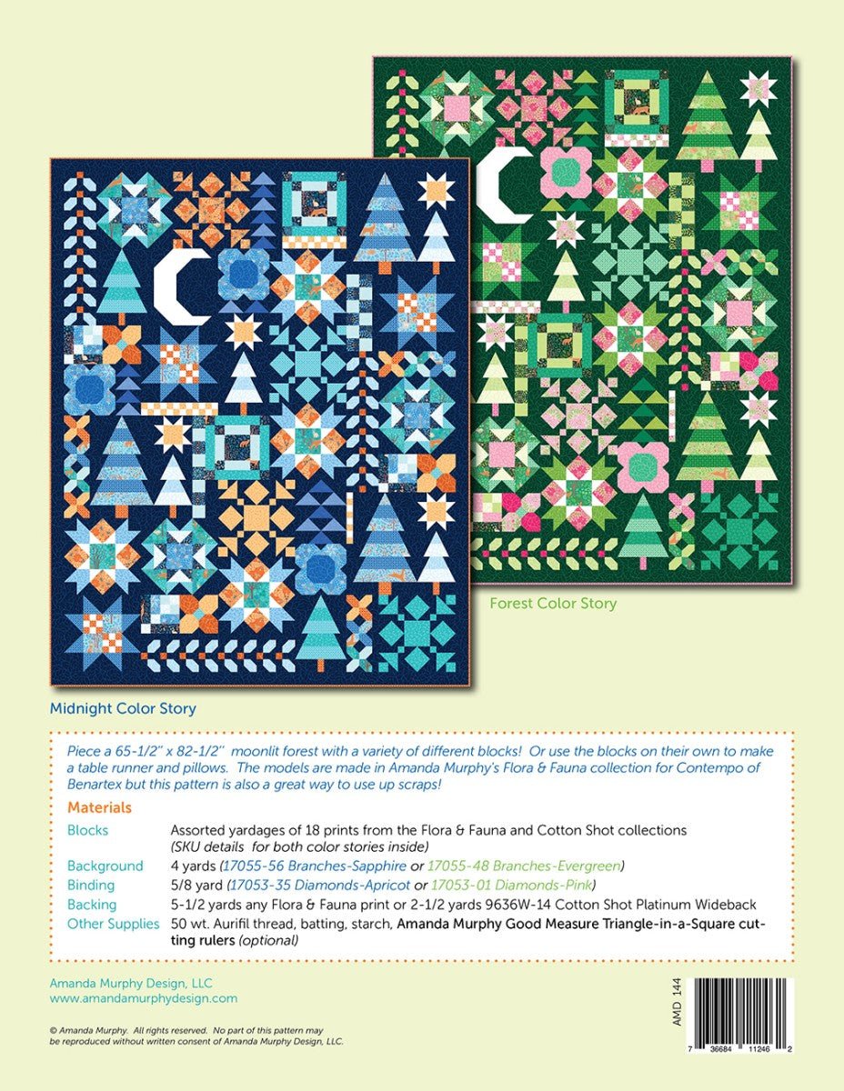 Moonlit Forest - QuiltingJoyPDX