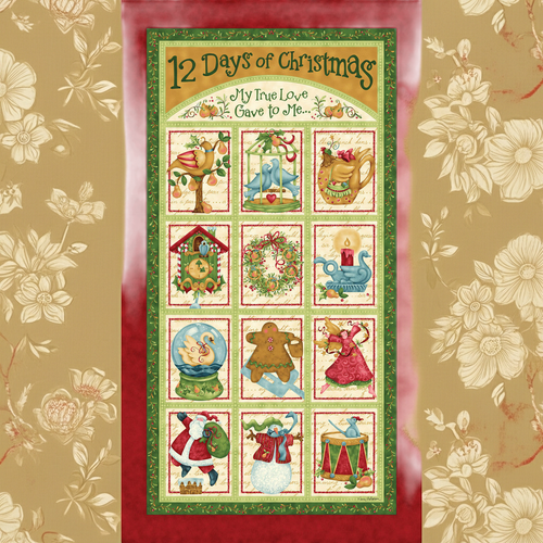 12 Days of Christmas My True Love Panel