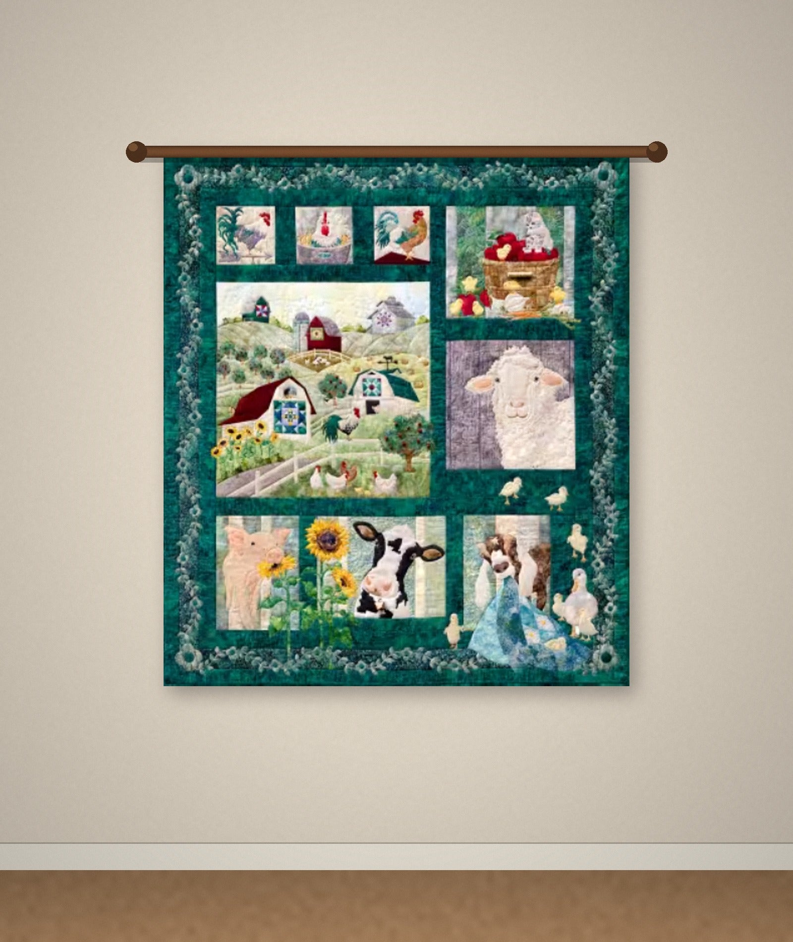 And On That Farm Quilt Kit by McKenna Ryan – Hoffman Fabrics