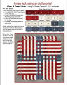 Over & Down Under Checkerboard Quilt Pattern by Bonnie Sullivan (56" Square) - QuiltingJoyPDX