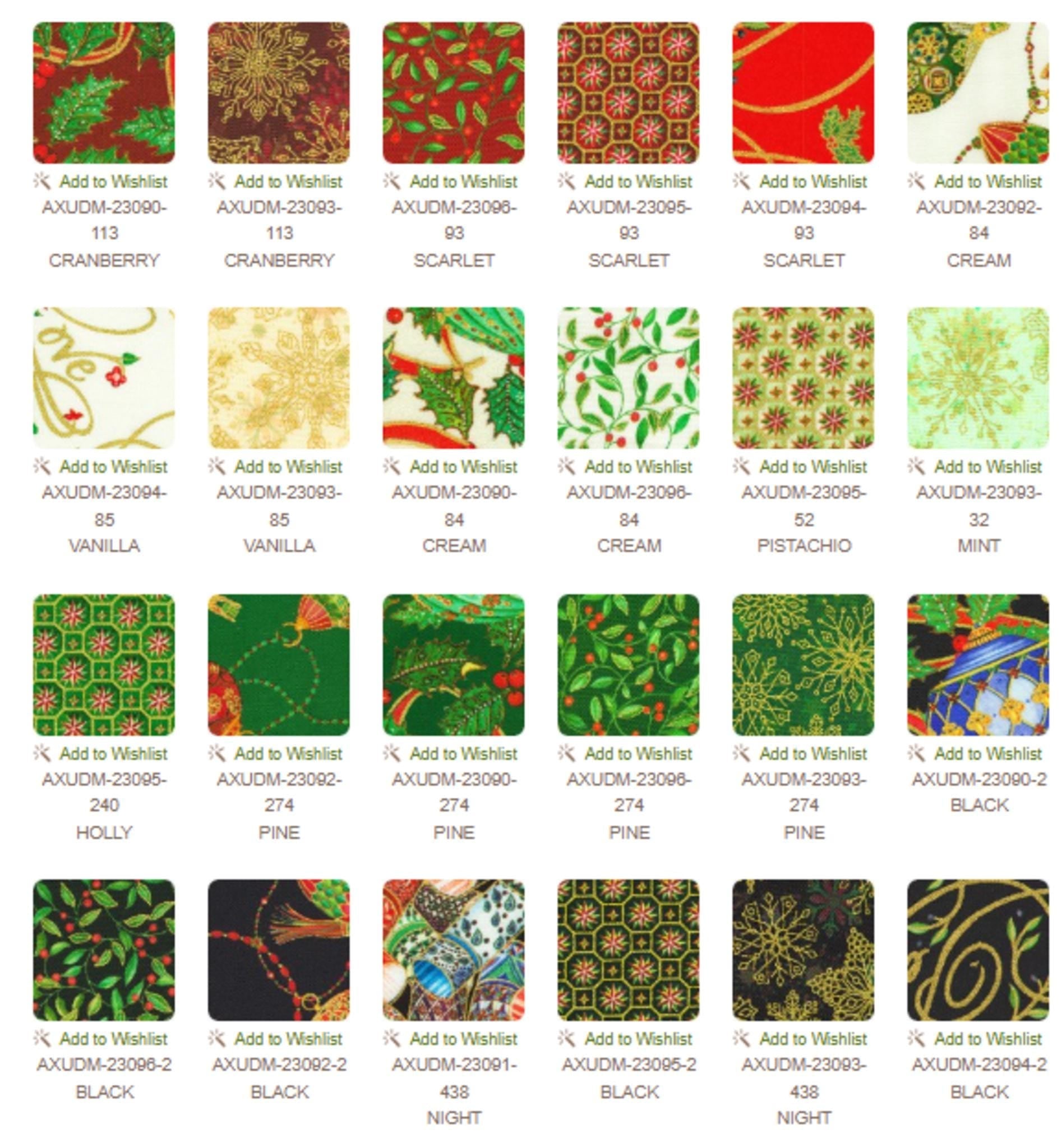 Parvaneh's Jeweled Christmas 10" squares Layer Cake 42pcs from The Parvaneh Collection - QuiltingJoyPDX