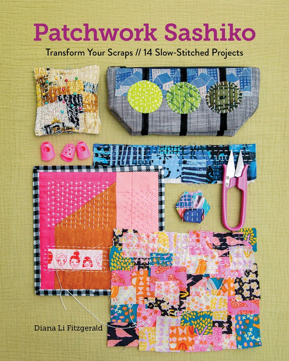 Patchwork Sashiko Book - QuiltingJoyPDX