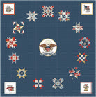 Patriotic Quilt Kit, Independence Block of the Month with Vibrant Fabrics - QuiltingJoyPDX