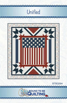 Patriotic Quilt Kit - Unified Star Design with Flying Geese - QuiltingJoyPDX