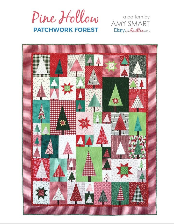 Pine Hollow Patchwork Forest Quilt Pattern by Amy Smart - QuiltingJoyPDX