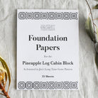 Pineapple Log Cabin Block Foundation Papers – Jen Kingwell Designs (25 Sheets) - QuiltingJoyPDX