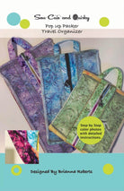 Pop Up Travel Organizer Pattern: 3 Sizes, Beginner Sewing - QuiltingJoyPDX