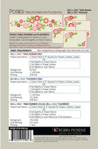 Posies Quilt Pattern: Table Runner & Placemat Set - QuiltingJoyPDX