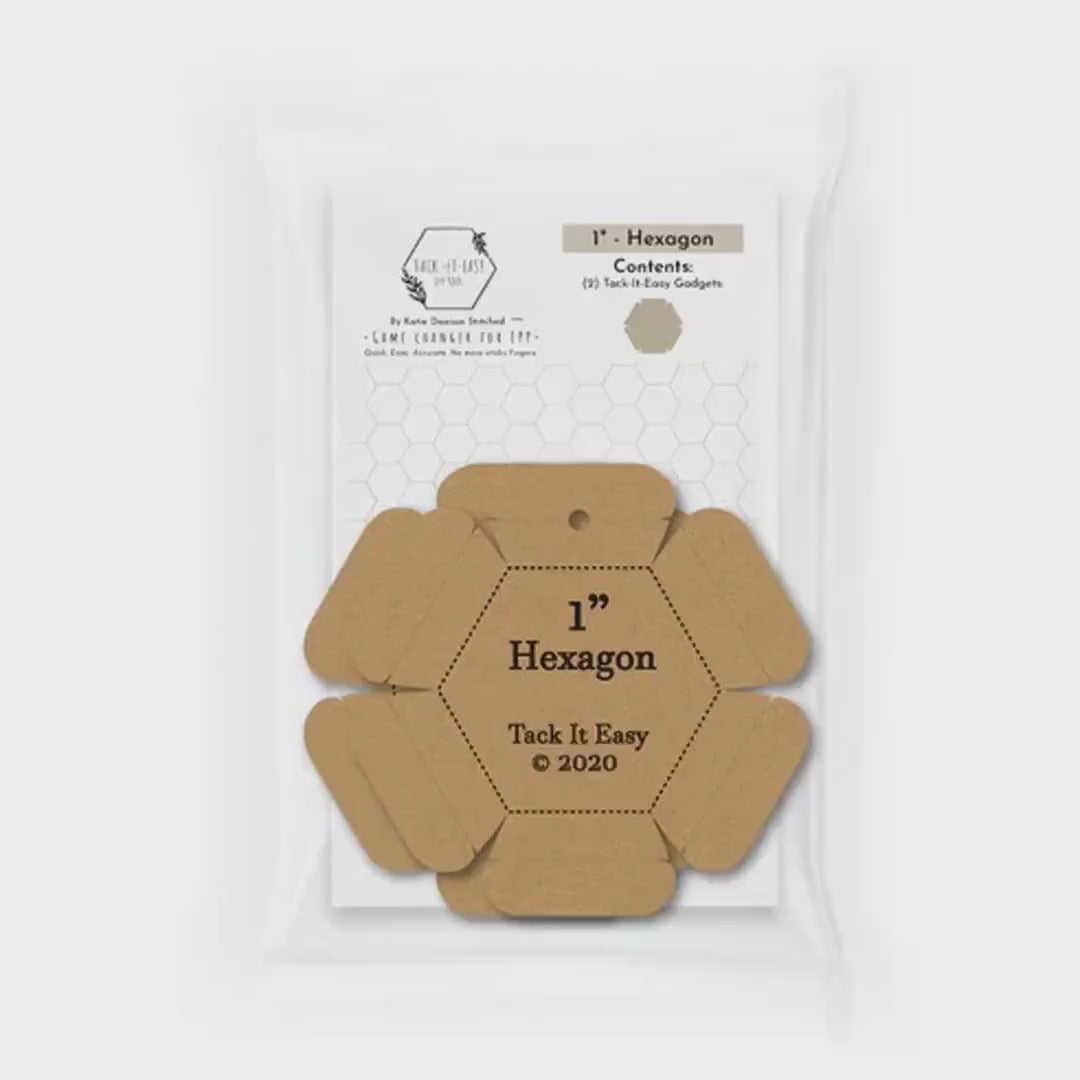 EPP Quilting Tool - Tack It Easy 1" Hexagon for Glue Basting