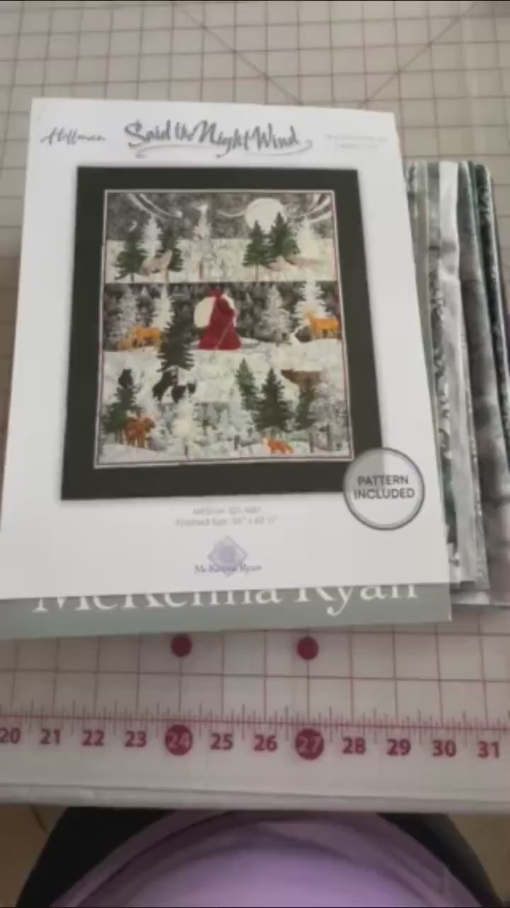 Said the Night Wind Quilt Kit-Pattern and Fabrics to complete the Quilt Top by McKenna Ryan - Finished size 53" x 62-3/4" - Free Shipping!