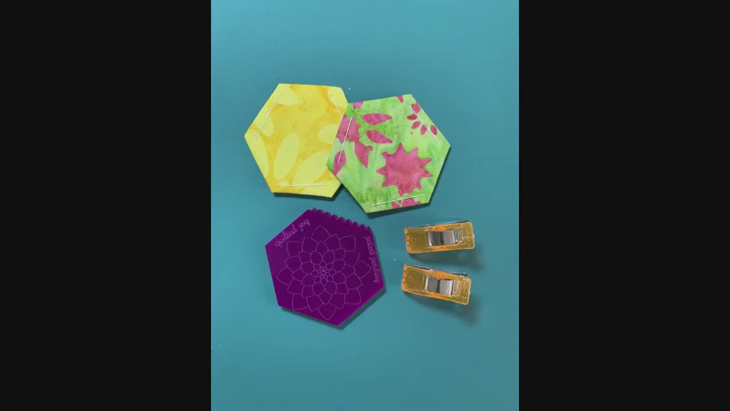 Plexi-Hexi Acrylic Quilt Template: Even Stitching Tool, Multiple sizes