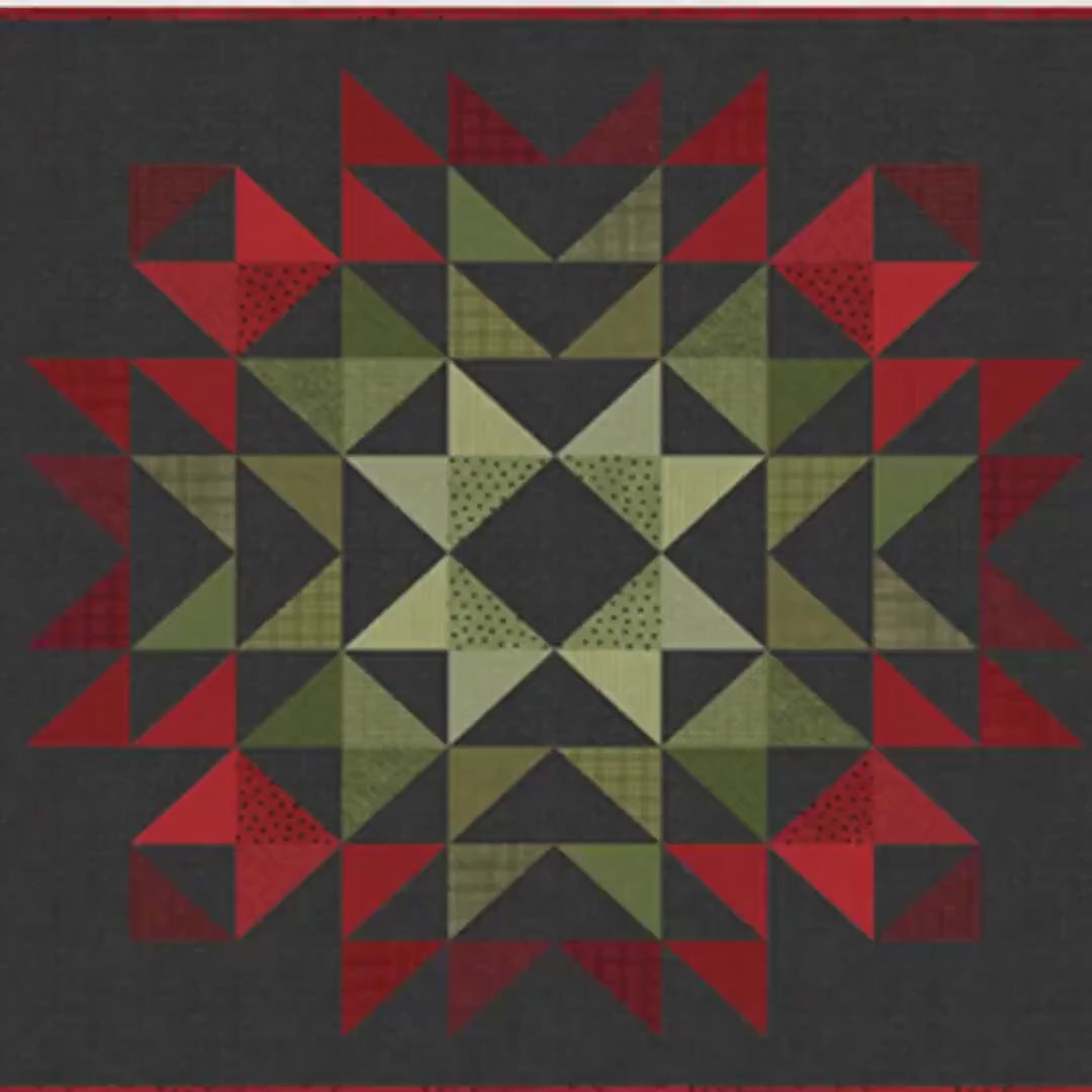 Christmas Quilt Kit: Starburst Flannel Pattern for Cozy Holiday Decor