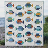 Fish Quilt Pattern, Easy Fat Quarter Design in 3 Sizes