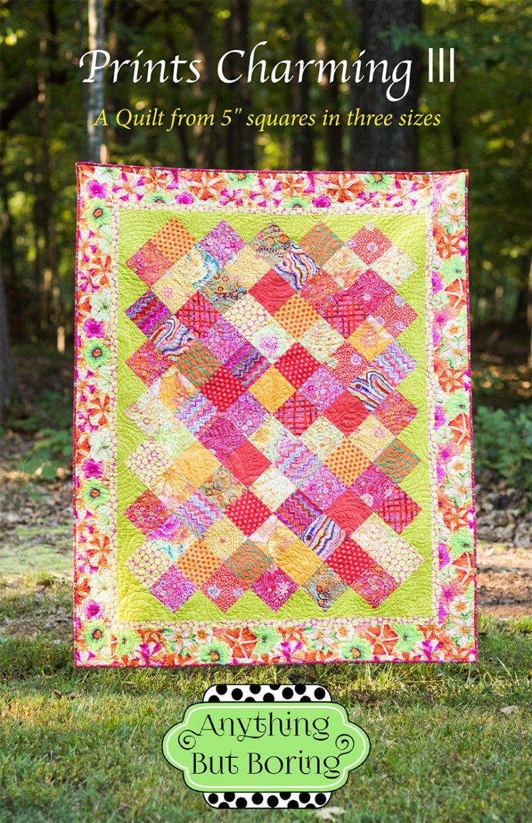 Prints Charming III Quilt Pattern – Baby, Throw & Bed Sizes - QuiltingJoyPDX
