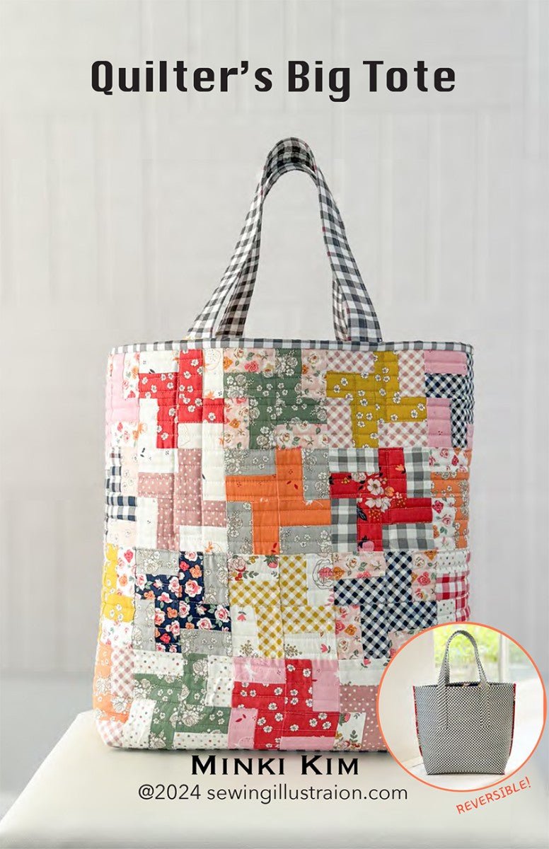 Quilter's Big Tote Pattern - QuiltingJoyPDX